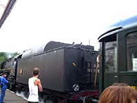 La 141 R 840 arrive au Creusot le soir