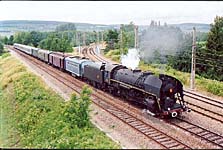 Le train arrive à Chagny