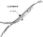 Plan de la Gare de Clermain