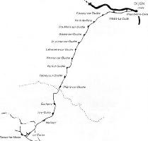 Plan de la ligne de la vallée de l'Ouche