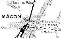 Plan des lignes à Mâcon